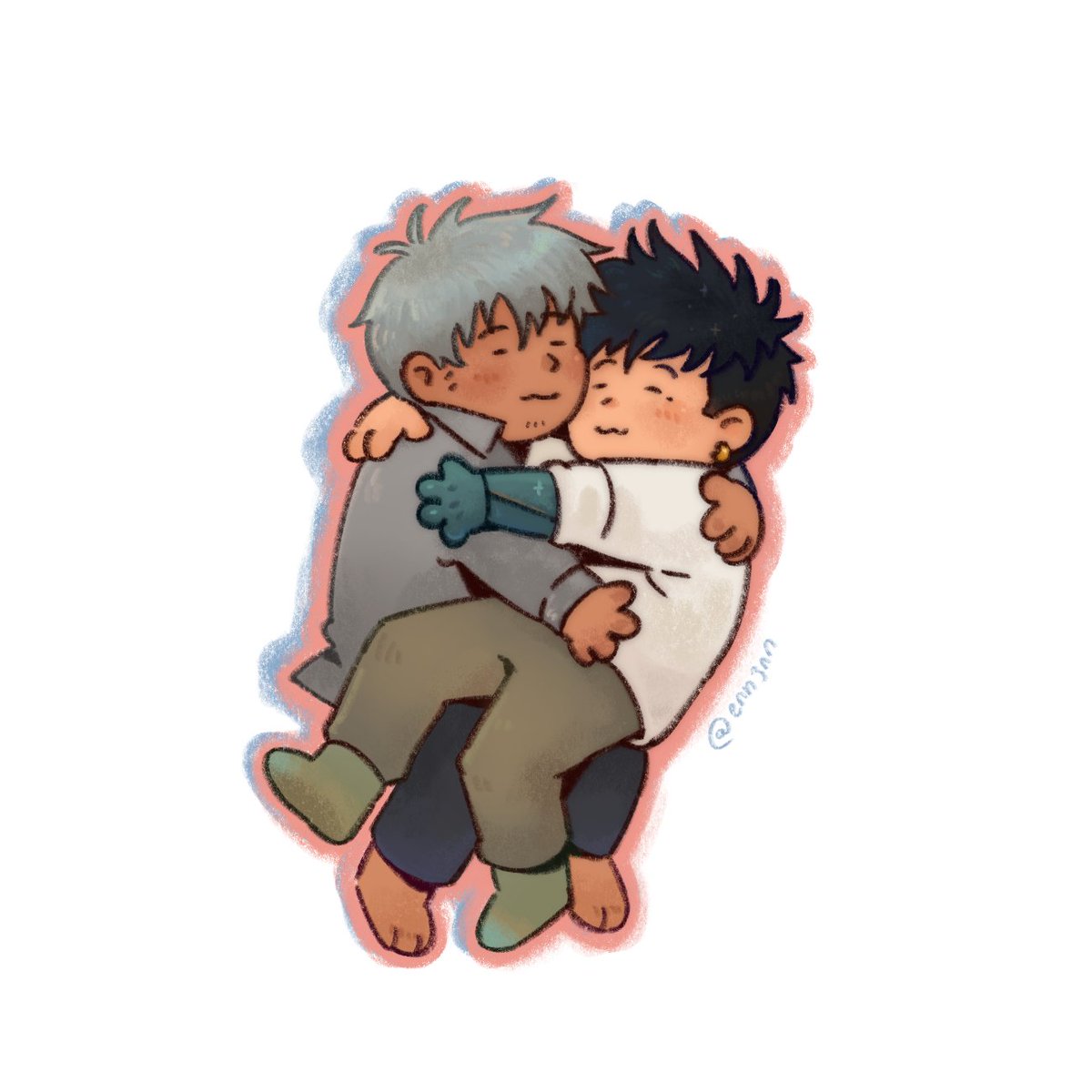 enn3nn's tweet photo. cuddling vashwood stickers https://t.co/jxFauGaLgM