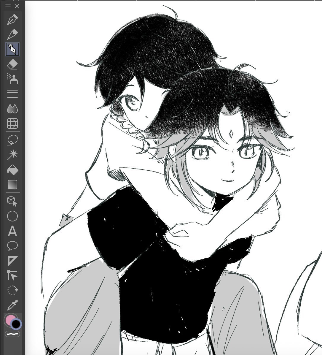 _neetols_'s tweet photo. xiaoven sketches for my monkey brain https://t.co/8ftBVjywne