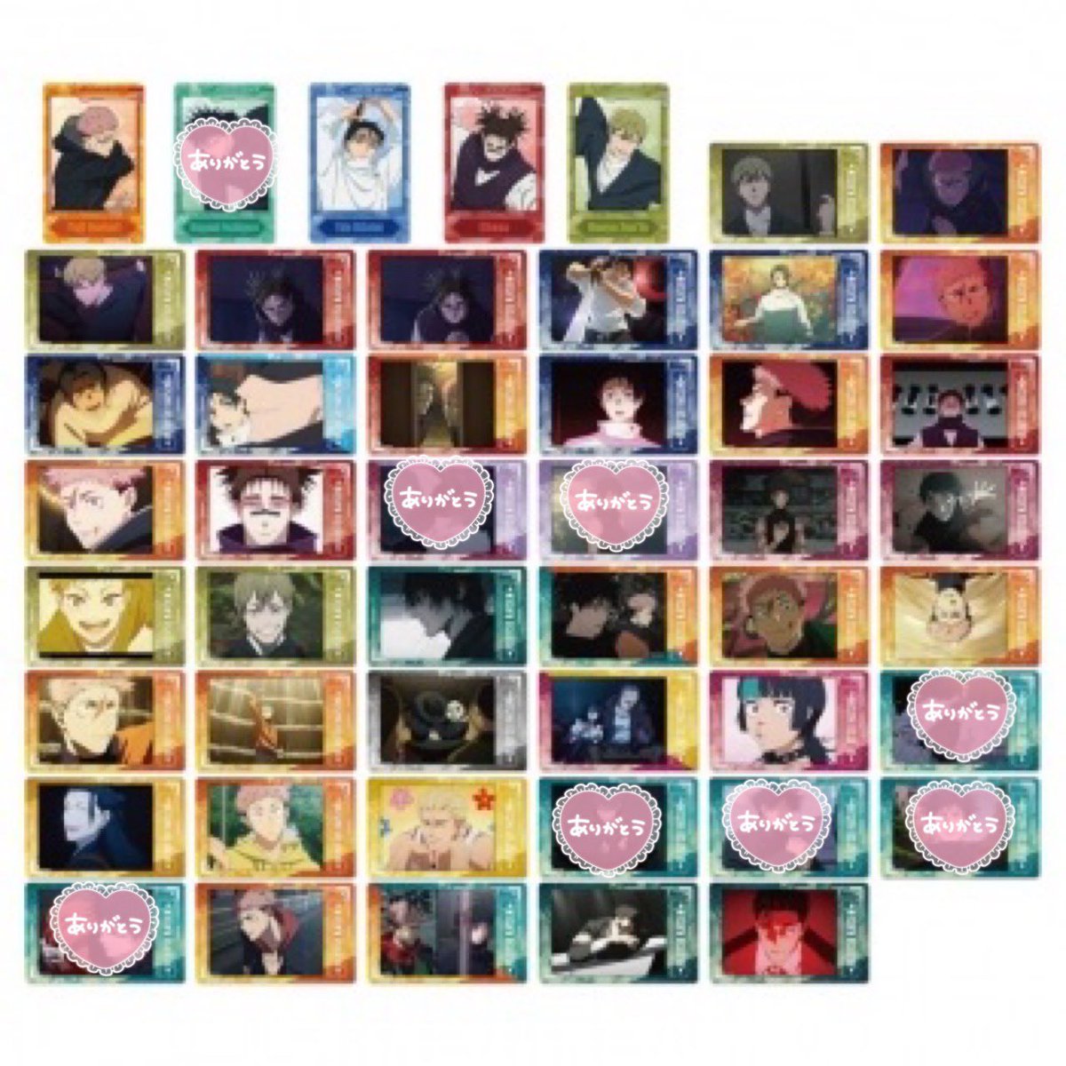 sa______me524's tweet photo. 【譲渡 交換】呪術廻戦 スナップカード4  交

譲▶︎画像各1

求▶︎92/枚+送料梱包費>2枚目異種🩵🩷

出来るだけ枠を埋めたいため乙骨、直哉、脹相、日車、甚爾は指定絵柄を同~複数合わせてお願いします(キャラ枠+1~3指定絵柄)

譲渡はキャラ毎

やや譲渡優先 https://t.co/6srw7lccNA