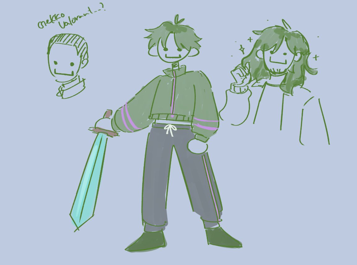 kreamloom's tweet photo. green guy doodles https://t.co/NDhwDvs4tz