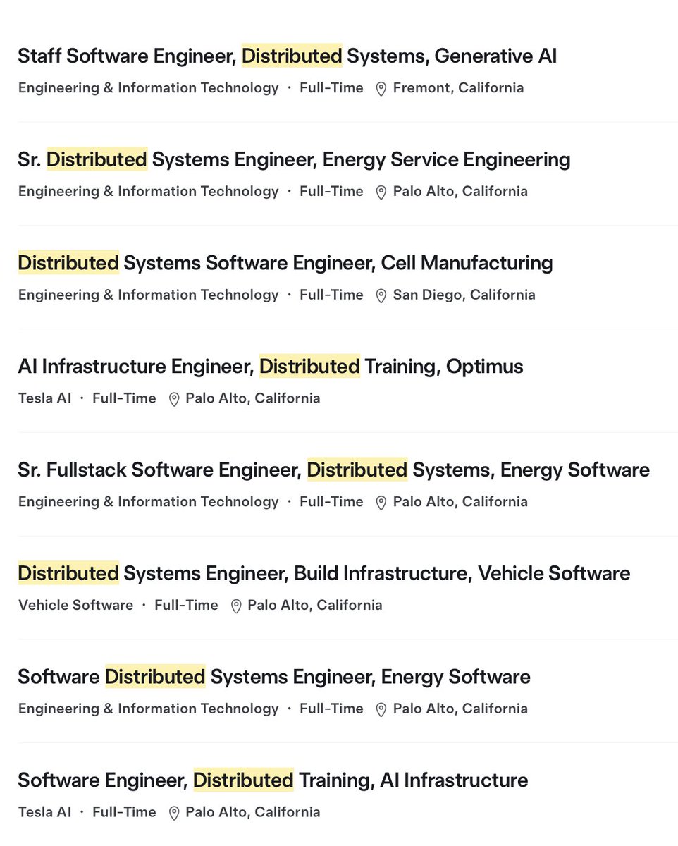 teslayoda's tweet photo. ❤️‍🔥Tesla is developing Distributed AI training and inference systems. https://t.co/UKzdTIQqwc