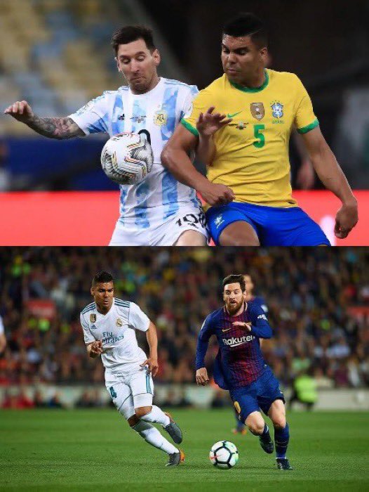 Lemonbriz's tweet photo. 🚨🎙️ Casemiro on playing against Lionel Messi and prospect of playing alongside him ;

🗣️“Messi defined an era. He was always competitive… Anyone who truly loves football loves Messi. Playing against him was a privilege. He needs no explanation; you can only admire him. Now, the chance to play alongside him at Inter Miami is an incredible honor — one I’ll value for the rest of my career.”