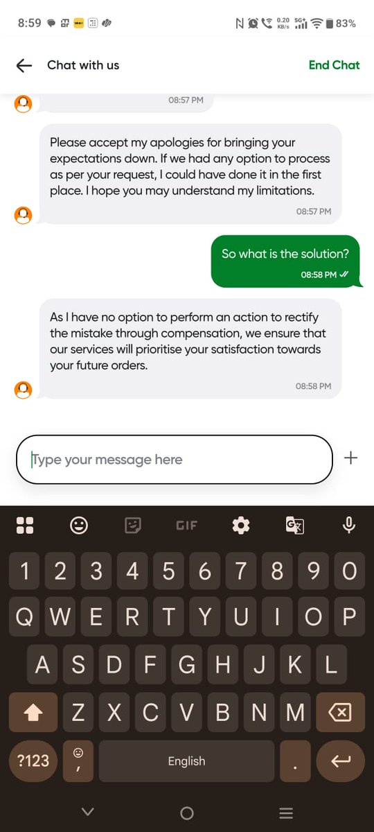 shrutiarora119's tweet photo. @SwiggyCares See how much you care about the customer service. Proof of your carelessness and unprofessional behaviour. You guys shouldn't be in the service business if you dont know customer service #shutdownswiggy #scam https://t.co/STsdFslTGx