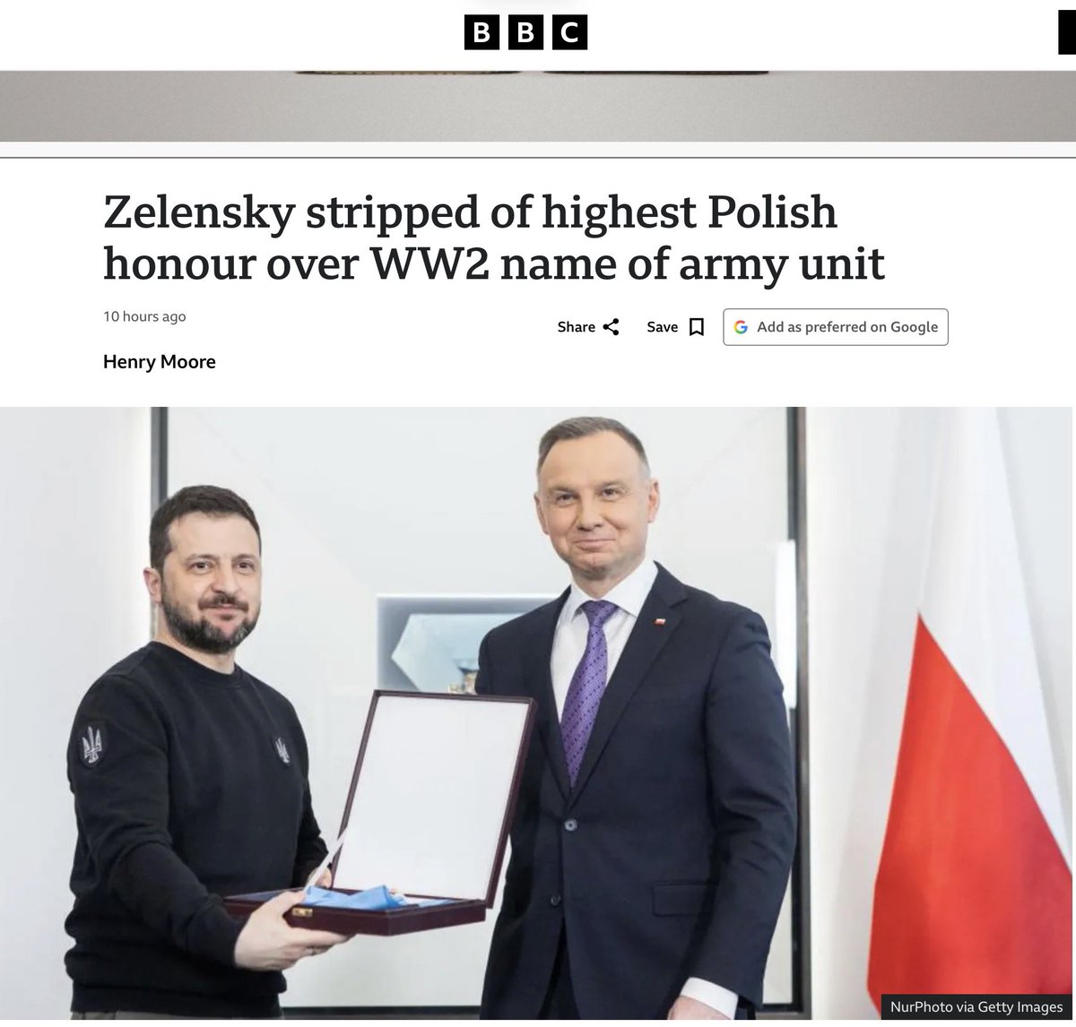 freebuecker's tweet photo. @bundeskanzler Wie, Fritze? Kein „Affront“ mehr? Davor solltest du dem Beispiel deines 🇵🇱 Kollegen folgen. Distanziere dich erstmal von deinen Nazi-Freunden in der Ukraine 🇺🇦. https://t.co/e8x4ljfKya