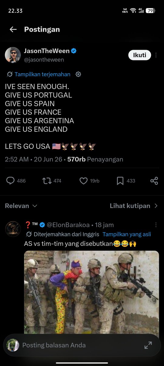 usernameikan's tweet photo. @idextratime Songongnya orang US mirip2 king indo ye, baru memang 2 kali udah main king2an https://t.co/jHGD5HI0vb