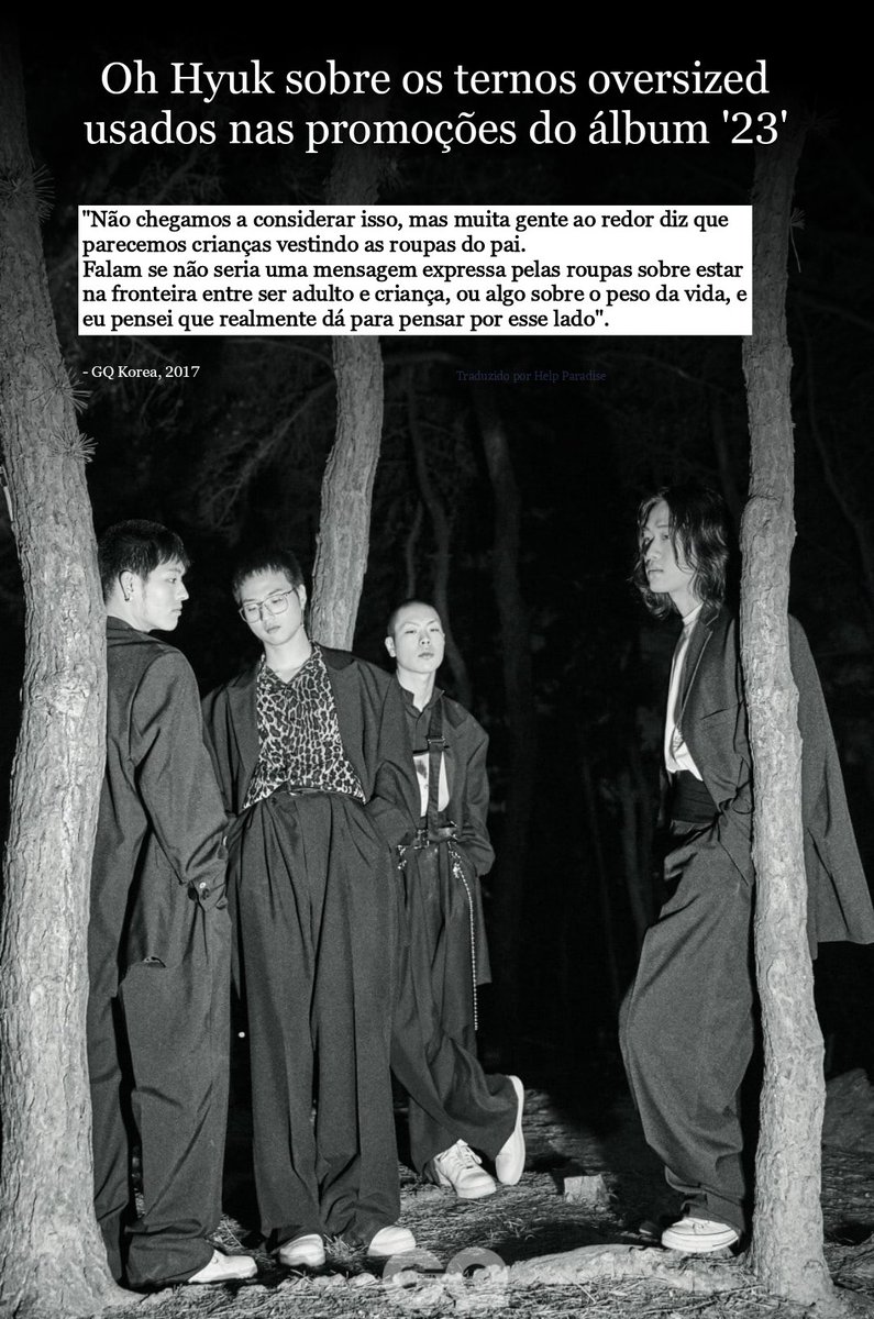 paradisehelp_br's tweet photo. Qual a sua opinião/interpretação sobre esses ternos? Eu só acho eles bem estilosos! 

Confira mais dessa entrevista lá no blog: https://t.co/5gjqQosegR

#hyukoh #혁오 https://t.co/ApXAjIOHKV