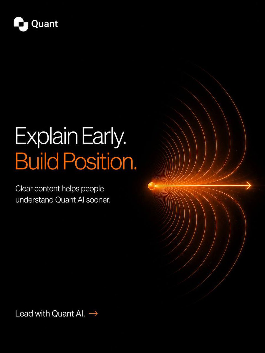 Web3WashaX's tweet photo. I believe the biggest opportunities are often found before everyone starts paying attention.

That is one reason why I am following Quant AI early.

Most people spend hours jumping between charts, news, social media, and different tools trying to understand the market. Quant AI is working to simplify that experience by bringing market intelligence, AI insights, automation, and trading tools into one place through a simple chat and voice interface. 

What caught my attention is the vision.

Imagine being able to ask questions about the market in plain English, discover opportunities faster, track important market movements, and manage assets across crypto, stocks, and commodities without switching between multiple platforms. 

We're still early, and that is exactly why I think now is the best time to learn, explore, and share what @tryquantio is building.

I am excited to follow the journey and see how AI can make market intelligence more accessible for everyone.

👇 Join the whitelist and explore Quant AI for yourself:

🔗 My Referral Link: https://t.co/ROfgvvOXfg

#QuantAIPioneers #QuantAI #AI #Crypto #Web3 #Trading #MarketIntelligence #ArtificialIntelligence #Fintech #Innovation