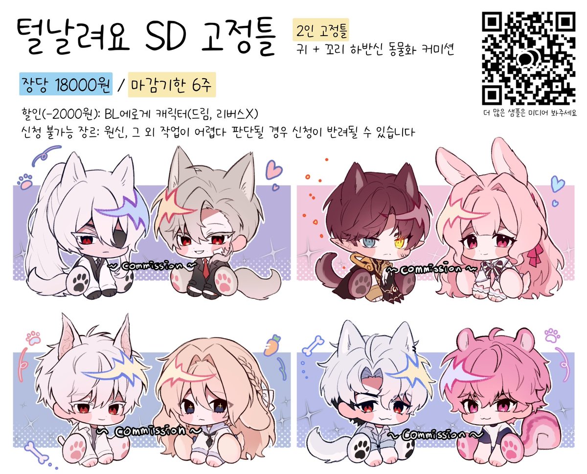 NAITOU_KUN's tweet photo. #커미션 #commission
RT🤍
SD 2인 고정틀 커미션 받습니다!
자세한건 이미지 참고해주세요~

🤍https://t.co/Zq2bNRGyeu https://t.co/75VjRWHPRU