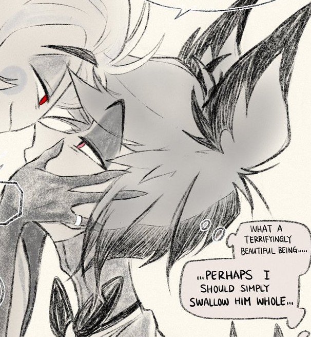cobbey0's tweet photo. @_burukichi i need alastor to eat him, like romantically 😭💕 https://t.co/Gy1nAW2A4q