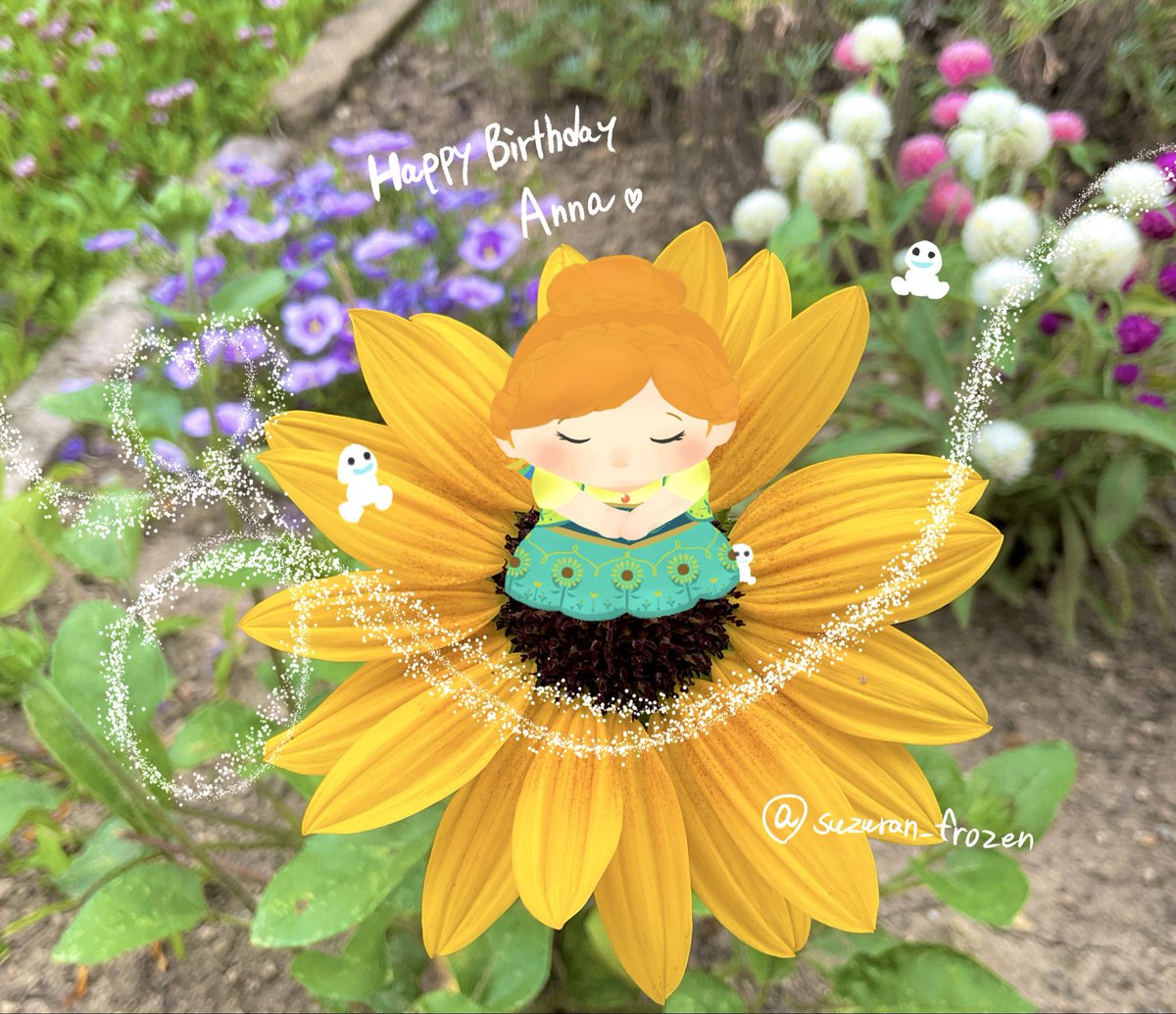 suzuran_frozen's tweet photo. ❄️🌻お誕生日おめでとうアナちゃん🌻❄️ https://t.co/27i6Pt6TSr