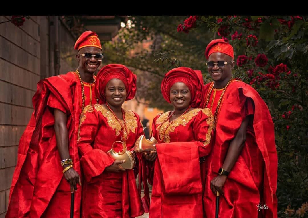 insideoyo's tweet photo. Twin Brothers Marry Twin Sisters in Rare Double Wedding in Ibadan 

A pair of twin brothers married a pair of twin sisters in a rare double wedding ceremony in Ibadan, today, Saturday, June 20. https://t.co/akXuk7h7Fk