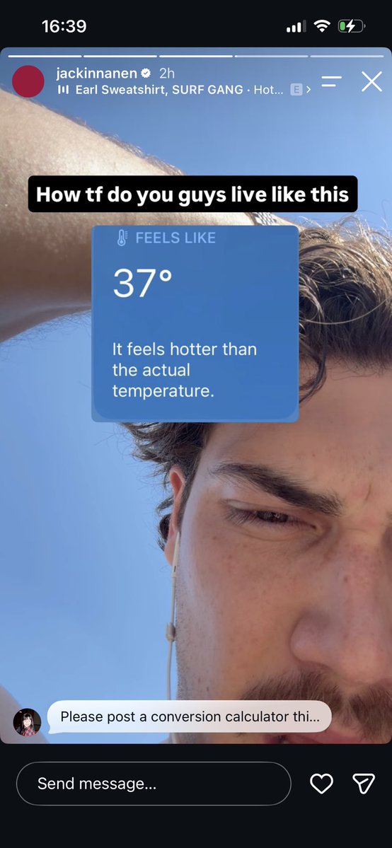 hudsonsshanes's tweet photo. jack innanen learning the horrors of european heat https://t.co/PSP0XqaVJy