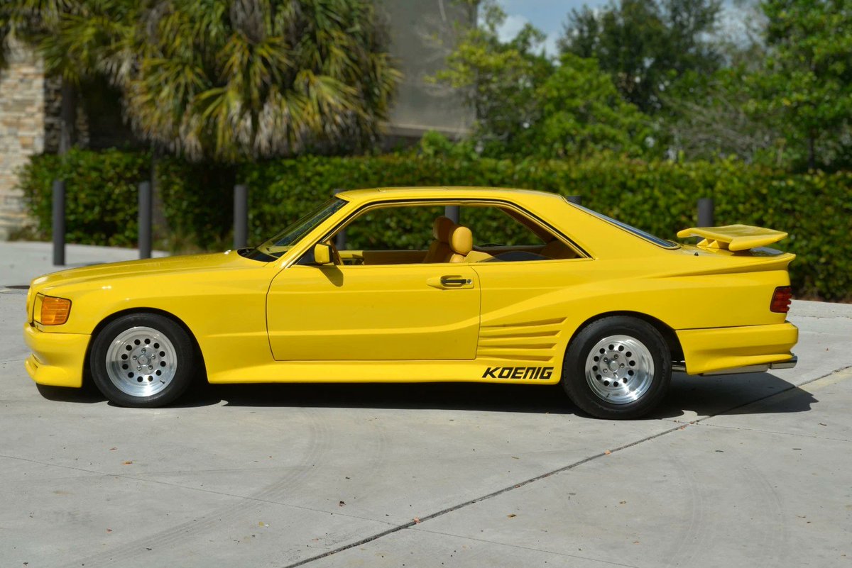 realUNICARNS's tweet photo. 1986 Mercedes-Benz 560SEC Koeing Specials for sale in the USA. eBay Ad: https://t.co/OweEB8jckS https://t.co/5Wy3BBXJsA