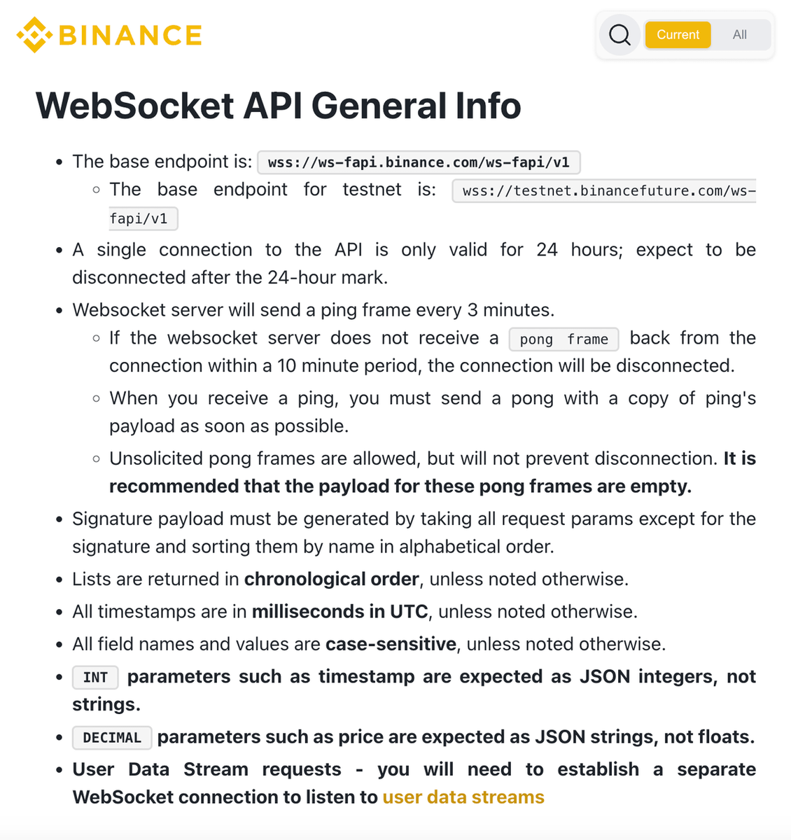 0xSurferX's tweet photo. Your bot is losing because of WRONG data source.

Leaderboard bot owners take it form another place.

Here's where we get the data and how to tap most of it for free:

The basic mistake is polling.

Your bot asks "any updates?" every second like a human refreshing the page.

The pros subscribe to a stream that pushes data the instant it changes.

One fires when ready, one gets there first.

Here are the real sources:

> Binance websocket feed

Binance leads the Polymarket CLOB by about 1 second on crypto markets.

Wire your bot to the real Binance ws and you're seeing the future of the Polymarket book.

> Chainlink price feeds

Free, real-time, and authenticated with an HMAC API.

Most devs don't know this exists cause nobody talks about it.

> NOAA gov socket for weather markets

Official US weather data has a real-time feed that beats most third-party APIs by several seconds.

> Hidden websockets on news sites

A lot of data providers run a live ws behind their slow public page.

Watch the page's own network traffic with mitmproxy or websocat and you'll find it.

Turns a 2-second poll into a live push feed.

> Your own CLOB and Gamma recordings

None of the above replaces your own tick data.

Record every tick, full book depth, every resolution.

That's your backtest foundation and nobody else has it.

The pros aren't smarter about signals.

They're faster about data, and most of their sources are free.

I built 700+ bots and dirty data killed more of them than bad strategy ever did.

My public wallet with $24k PnL: [https://t.co/hIum0iETkG]

Fix the inputs before you touch the logic.
