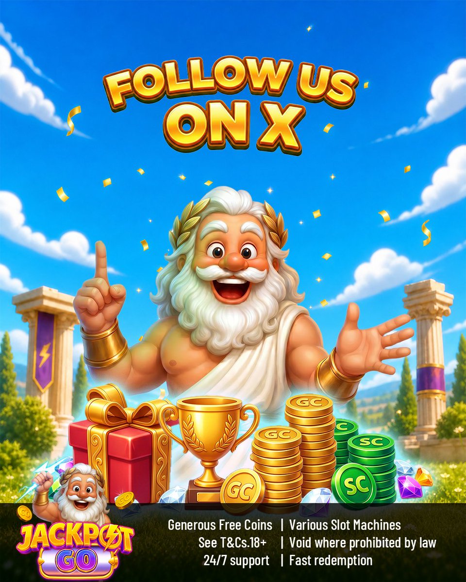 JackpotGoGame's tweet photo. 👀Hey Gofams! Welcome to the Jackpot Go X Community!

This is where the fun doubles. 🎰⚡

Every week, we'll randomly select lucky GoFams from the comments below to receive special rewards! 🎁

🔍 How to join:
✅ Follow @JackpotGoGame
❤️ Like this post
💬 Comment your 🐦+ Player ID below

That's it!

🎉 Winners will be randomly selected every week

Thanks for being part of the GoFam community. Good luck, everyone! 🍀

📢Entry will be closed on July 20th UTC 0

#JackpotGo #GoFams #Giveaway