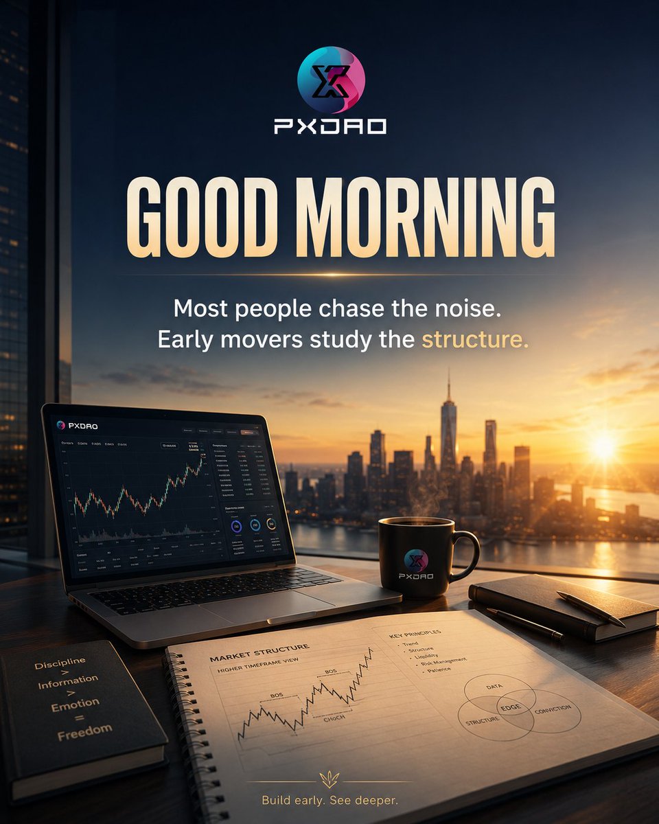 PXDAO_global's tweet photo. Most people chase the noise.
Early movers study the structure.

#PXDAO #PXT #Web3 #RWA #RealAssets #DigitalEconomy #Crypto #ValueNetwork https://t.co/zVfOzlbbI8