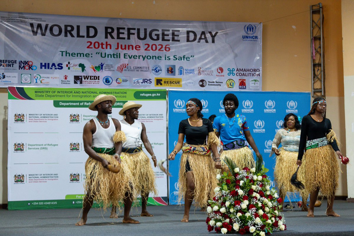 UNHCR_Kenya's tweet photo. 📍Nairobi

The right to seek safety is a promise. Keeping that promise means ensuring everyone is included &amp; can look to the future with hope.

Grateful to have joined the @C_ServicesKE, @DRSKenya, refugees, partners &amp; refugee-led local actors to mark #WorldRefugeeDay at @uonbi. https://t.co/VR9Y9I59R0