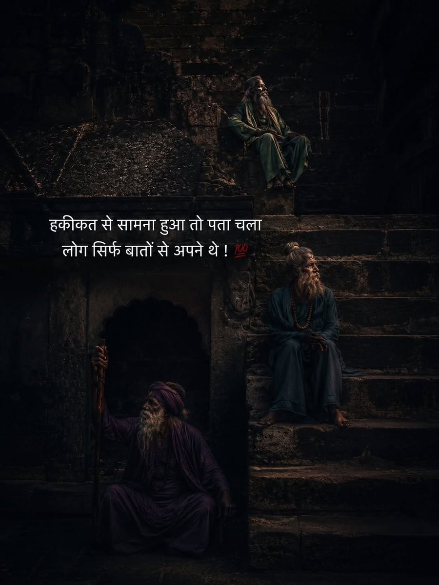 gita_gyan07's tweet photo. हकीकत से सामना हुआ तो पता चला ,
लोग सिर्फ बातो से अपने थे ..!! https://t.co/jGP0yFx9vI