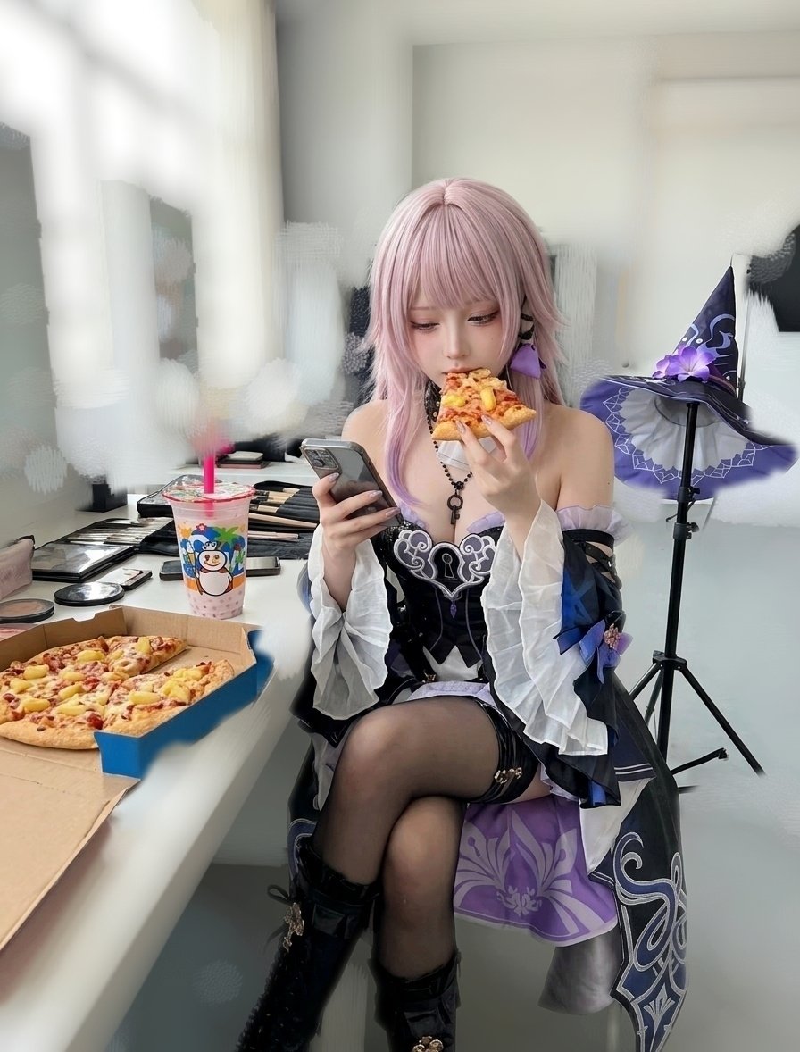 bearbearcos's tweet photo. today's synopsis: went for herta photoshoot, helpers treated me to pizza and mixue again ❤️ and my new mouse and keyboard arrived when i got home! (Also yes i am proud owner of e6 herta 😘)

今日のおさらい: マダムヘルタの撮影に行って... 助手さんたちにピザとミーシュー奢られて... そして家に帰った時、新しく買い替えたパソコンようのマウスとキーボードが届いてきた!

今日的达成: 大黑塔无事拍完! 助手门又请我吃披萨喝蜜雪! 然后回到家发现新买的游戏鼠标和键盘送到啦! 好等不及用!

Honkai Star Rail The Madam Herta Cosplay 崩坏星穹铁道 大黑塔 cos 崩壊スターレイル マダム ヘルタ コスプレ

#honkaistarrail #hsr #theherta #herta #cosplay