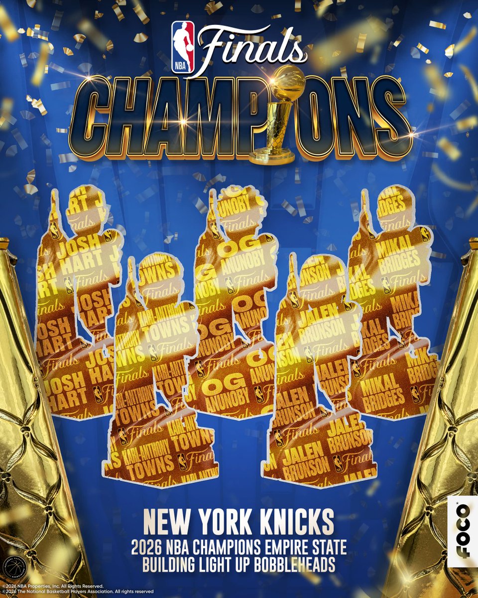 focobobbles's tweet photo. #KNICKS 2026 NBA CHAMPIONS EMPIRE STATE BUILDING LIGHT UP BOBBLEHEAD https://t.co/esQ7PIrLfS