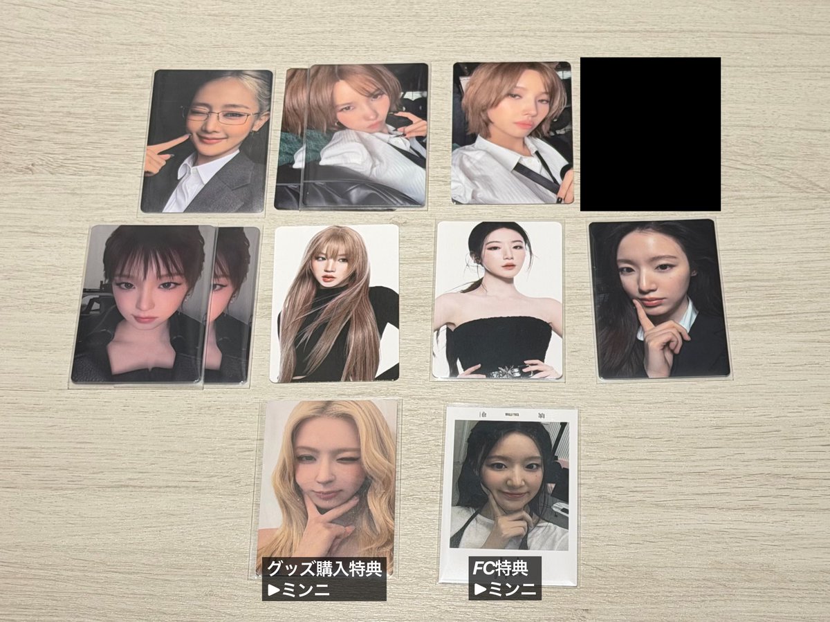 6bpi4's tweet photo. 2026 i-dle WORLD TOUR [Syncopation] IN YOKOHAMA 交換

譲: ミヨン ミンニ ソヨン ウギ シュファ

求:
ラントレ▶︎画像2枚目 ミヨン ミンニ
8000以上▶︎ ミンニ
FC▶︎ ミンニ

21日会場での交換希望です🙏🏻
お気軽にメッセージ、DMください🙇🏻‍♀️

#idle #gidle #アイドゥル https://t.co/4dxAouL7aU