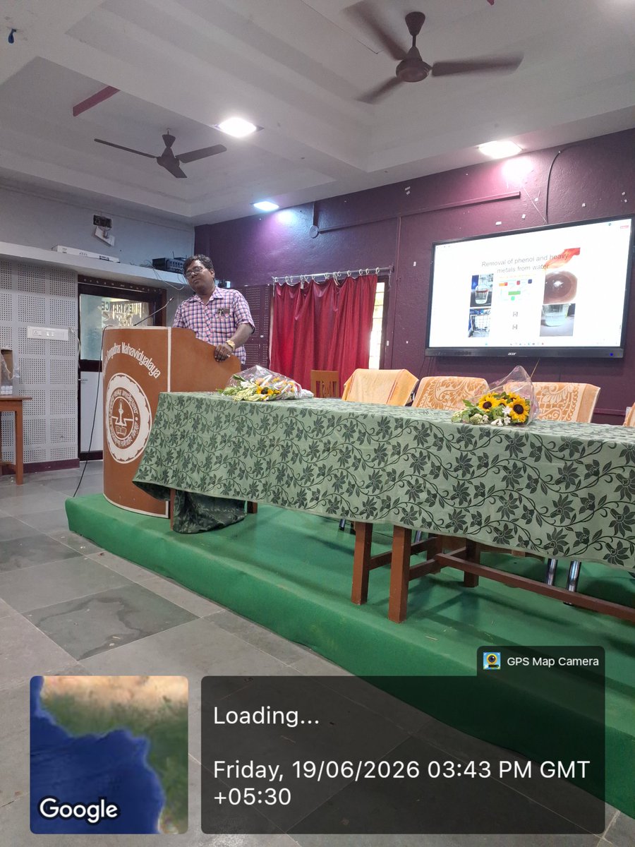 MugberiaM's tweet photo. The Department of Chemistry organized a Prototype Development and Validation Clinic on 19 June 2026 at MGM. The event promoted deep-tech research and innovation, featuring expert Dr. Pijus Kanti Khatua from Haldia Institute of Technology. https://t.co/veLqFLDBEY
