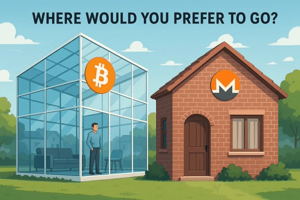 DoingFedTime's tweet photo. The glass house has better "auditability" and "transparency" until someone throws a rock, and then you realize walls exist for a reason

Monero understood this from day one. https://t.co/dH0IGQovg6
