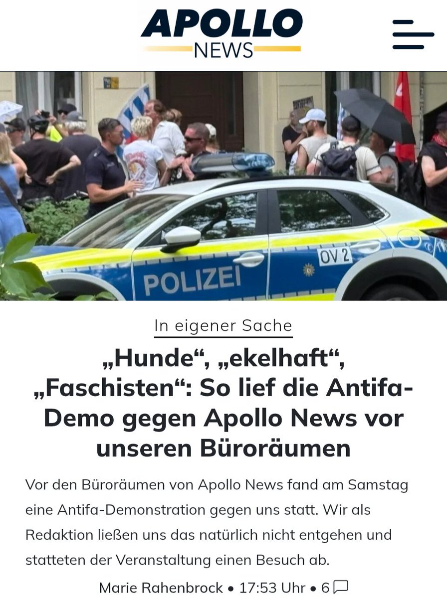 ben_brechtken's tweet photo. Als wir nach draußen treten, sehen uns viele der rund 50 Demonstranten verdutzt an. Vor allem ältere Frauen mit schon ergrauten Haaren sind da, aber auch einige jüngere Menschen – sie verbergen ihre Gesichter unter Schirmen oder hinter FFP2-Masken. 

Mit unserer Ankunft scheint niemand von ihnen gerechnet zu haben, obwohl die Demonstration direkt vor unserem Büro stattfindet. Als die ersten Umstehenden bemerken, dass wir von Apollo News und Nius sind, beginnen sogleich die aufgebrachten Schreie.

https://t.co/nrgFb4VKYm