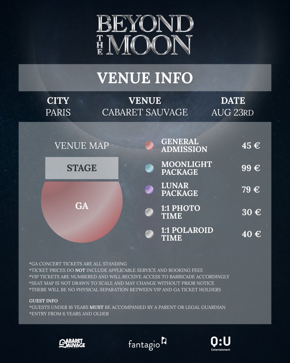 quenterofficial's tweet photo. 🌙 LUV8, it's time to plan your concert day! 👀✨
The official venue maps are now available.
Everything is set - now all that's missing is you. 💫
🎟️ Tickets will be available from Tuesday, June 23RD at 4PM CEST.
@lun8_official #QUEntertainment
#LUN8 #루네이트 #LUV8
#BEYONDTHEMOON #LUN8EuropeTour
