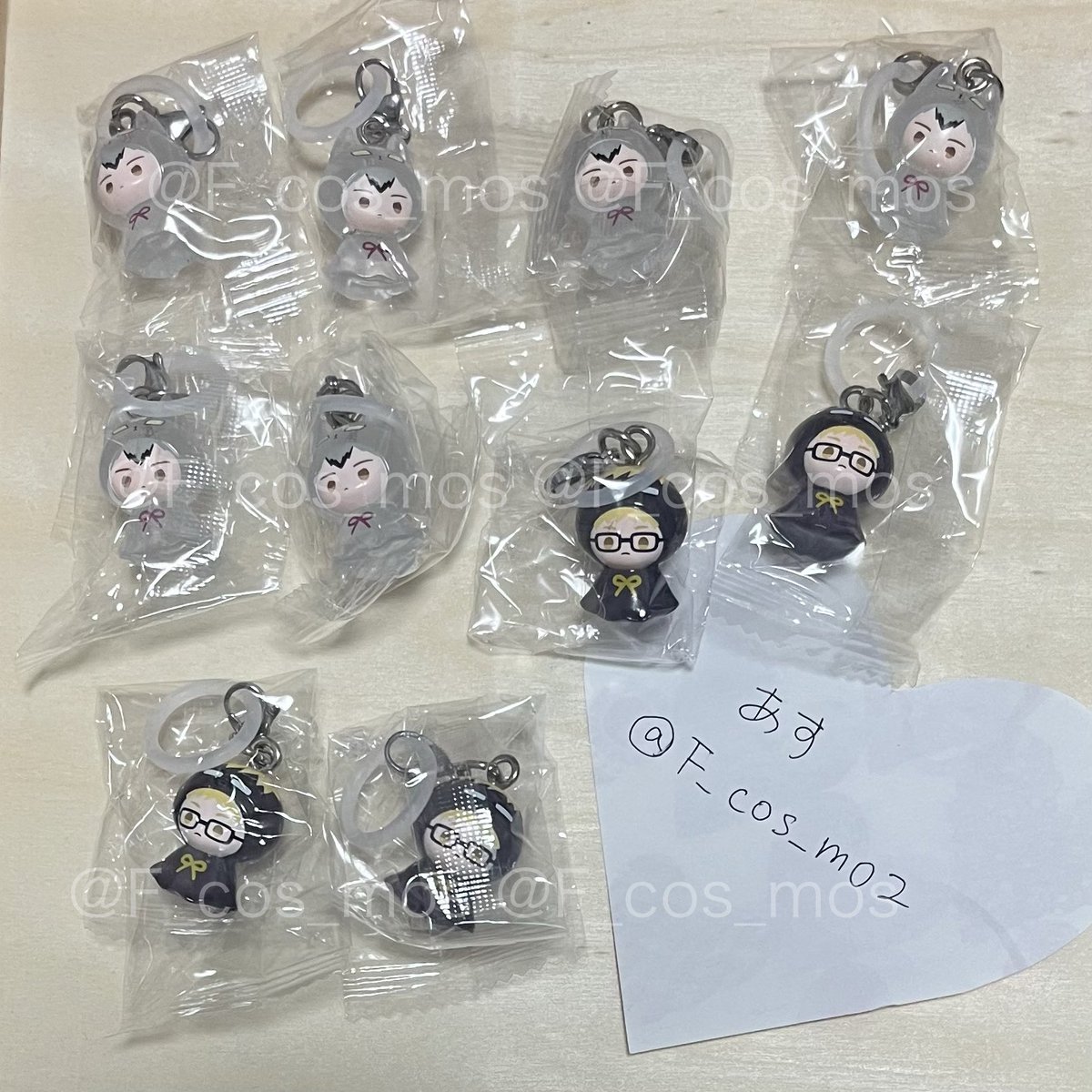 F_cos_mo2's tweet photo. 【譲渡 交換】ハイキュー!! めじるしアクセサリー アニマルver.1

譲：北、月島

求：宮治 または 300円+送料

郵送のみ https://t.co/A4mmwdHcGy