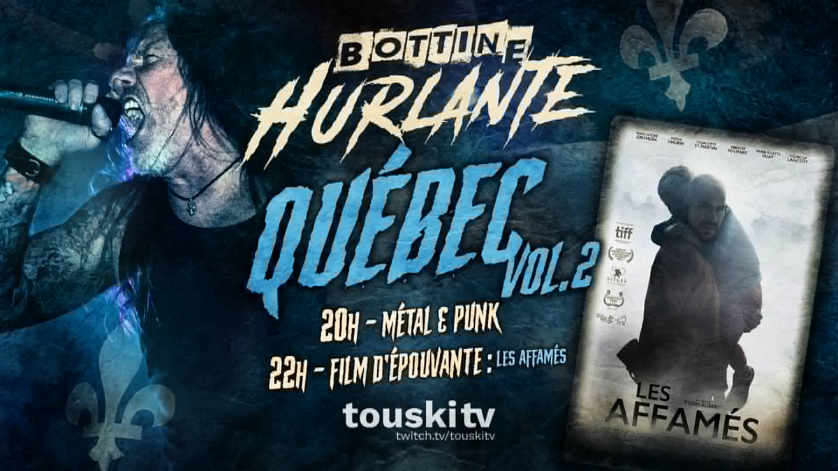 thegaumart's tweet photo. Ton show de beat débute sous peu !
Québec vol.2
ce soir 20h sur TouskiTV >>> https://t.co/nIzaa5l7zm
🤟 Metal &amp; Punk + Les Affamés 🎬
#bottinehurlante #pieuvre #metal #twitchqc #streamqc #stjean https://t.co/YRufxGfnJJ