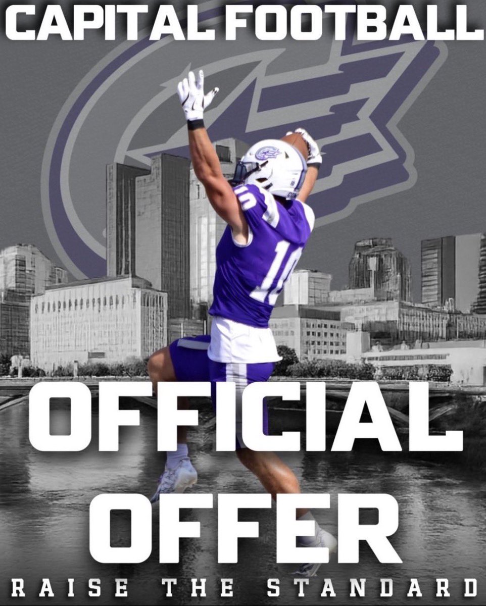 TuckSnelling's tweet photo. After a great conversation with @alangford66, I am humbled to announce I received an offer to play football for @CapitalU_FB.  
@CoachMicahFaler 
@Mark__Porter https://t.co/8SqTVoefsw