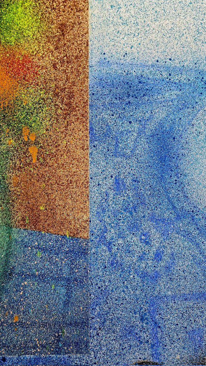 nelowizard's tweet photo. Nada descansa. Lo que nosotros llamamos "materia" es, en esencia, energía condensada vibrando a una frecuencia lo suficientemente baja como para que nuestros ojos puedan percibirla y contenerla.
#painting #drawing #art #nelfigueroa #modernpainting https://t.co/nIBI3K75FL