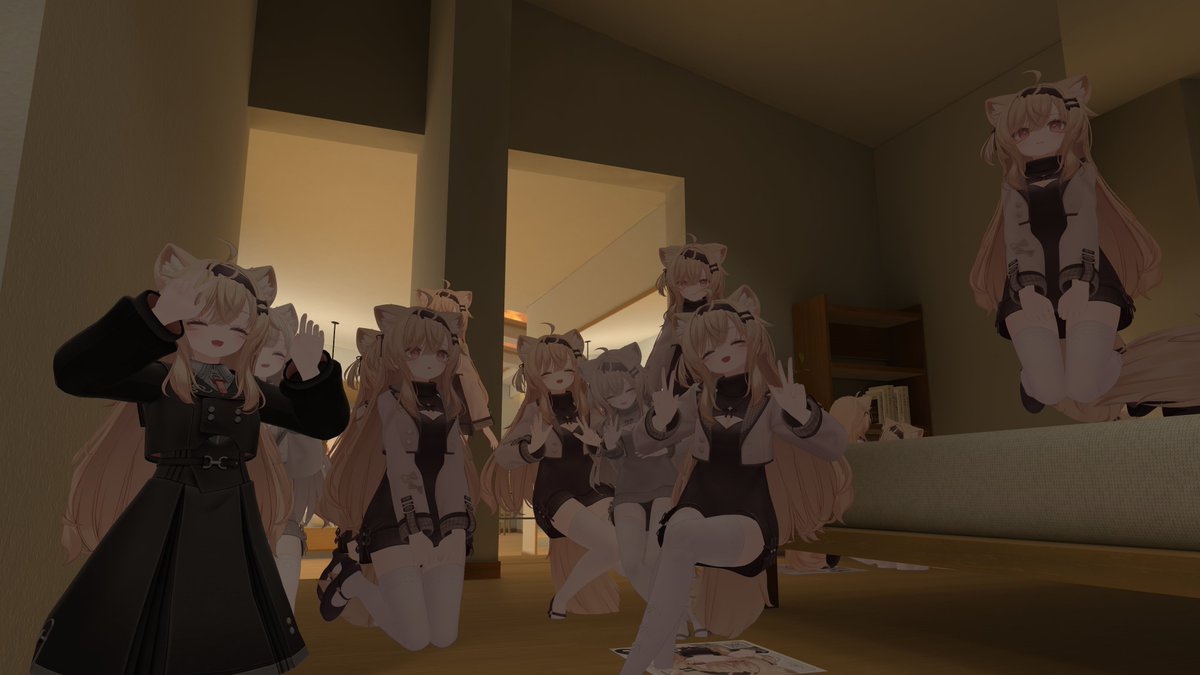 SumikkoStar's tweet photo. 本日の、（エクちゃんふれんず？）
ワールド巡り回ありがとうございました！！

4人からスタートしたワールド巡り
最終的には20人近くのエクちゃんに囲まれていました

👇お写真スレッドに繋げています！！👇

また行きましょう🌟
おやすみ～！

#Eku3D #VRChat https://t.co/BLbIc5hq6m