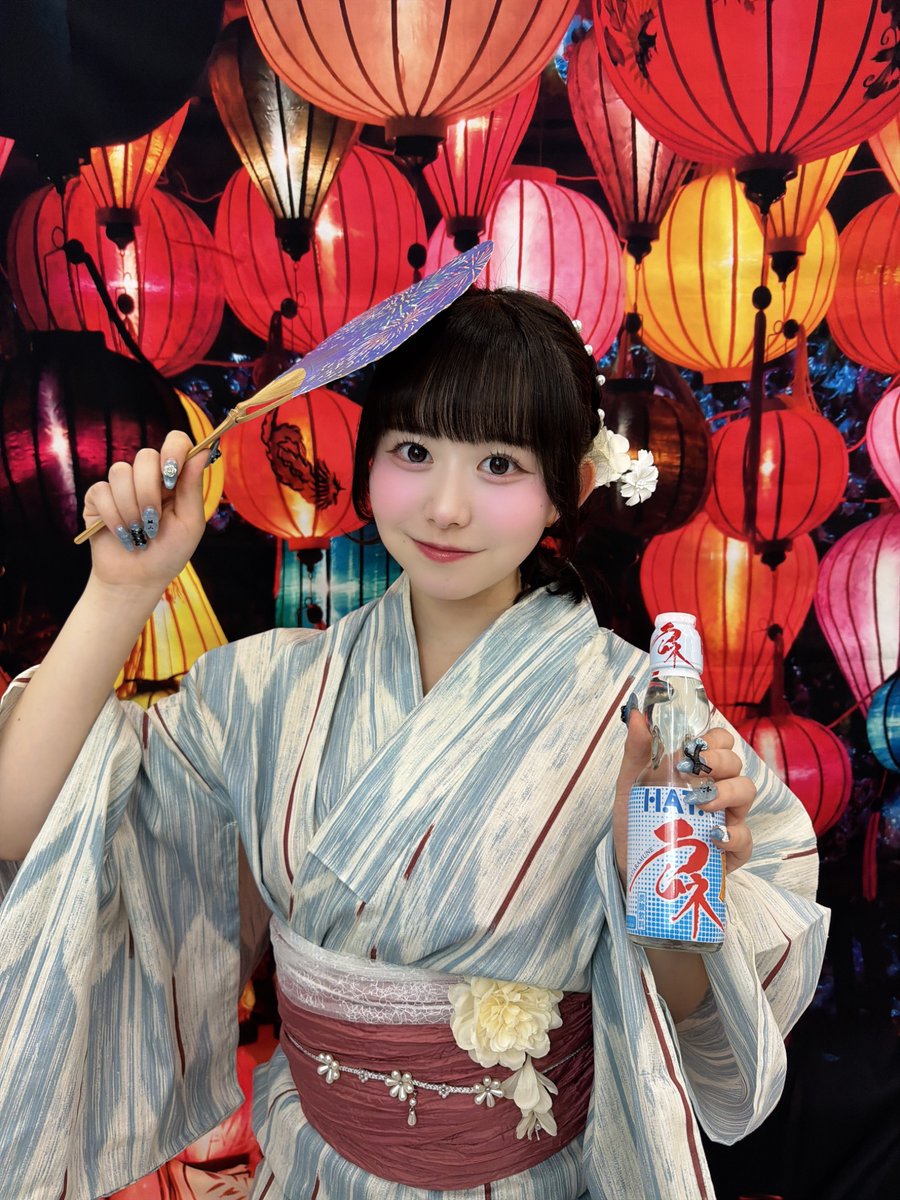 夏休み宿題チェキ販売中🌟⋆꙳ ラスト5着目浴衣〜❣️浴衣デートしたい
