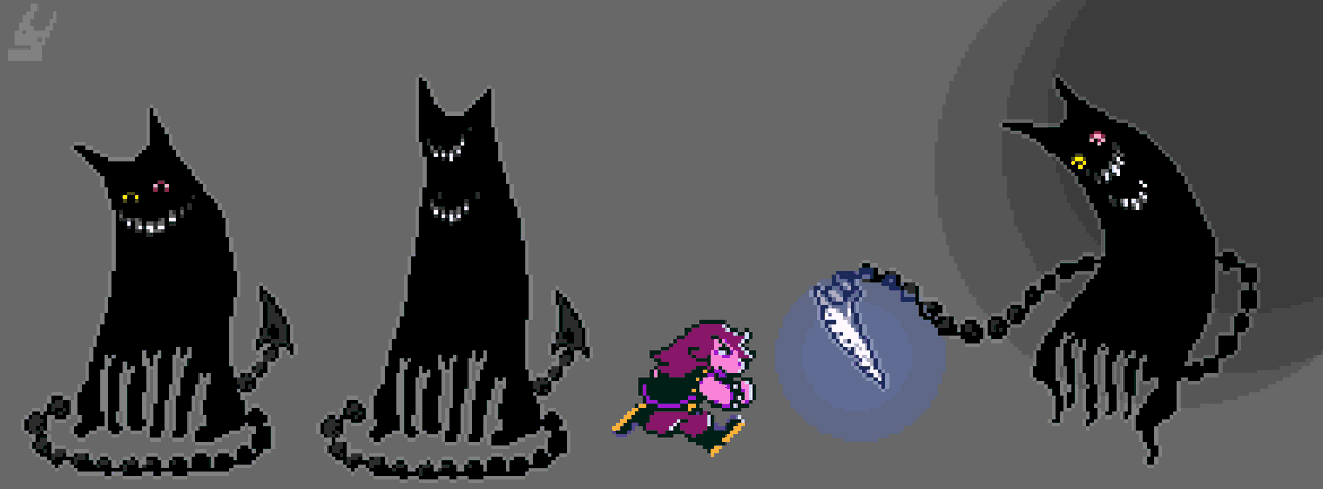 Decryptor_frfr's tweet photo. #deltarunechapter5 #deltarune #pixelartㅤㅤㅤㅤ 
following the tail so hard rn

Friend design (mostly) by:
https://t.co/J94azMr4E2 
(I could not find their twitter acc but go check them out) https://t.co/YLzla0KeZZ