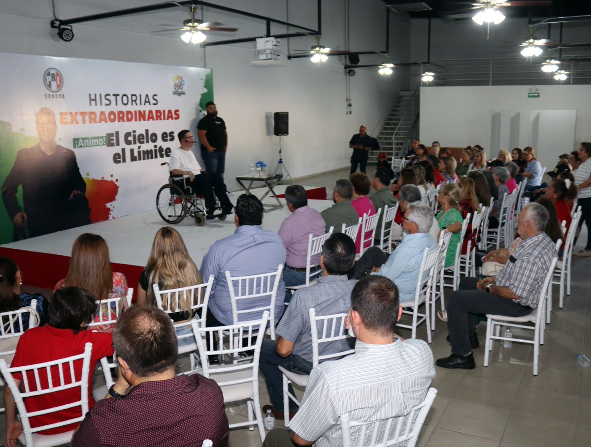 CDEPRISonora's tweet photo. Una tarde llena de inspiración junto al @pridehermosillo y la Secretaría de Asuntos de las Personas con Discapacidad del PRI Sonora, con la conferencia “¡Ánimo! El cielo es el límite”, de Martín Enrique González López @animoecl https://t.co/RU4odL9GRq