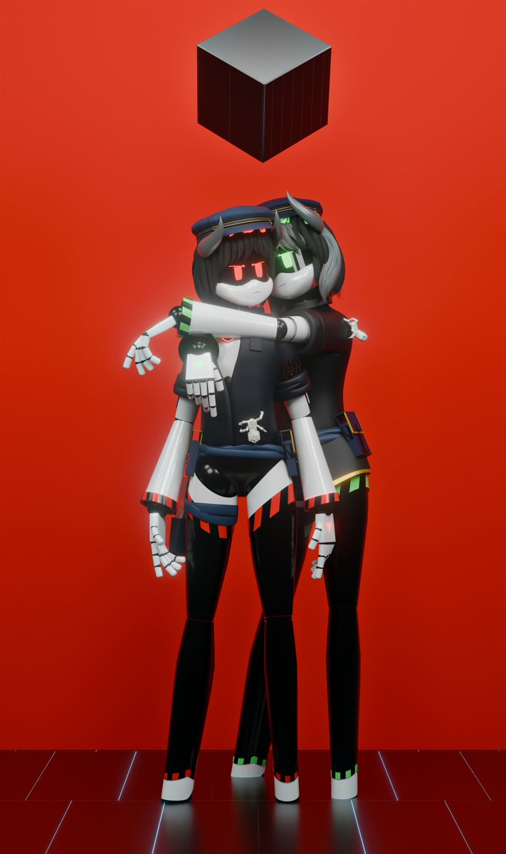 Mincat719's tweet photo. Sisters doing Dual poses
#Murderdrones #MurderdronesOC #Proxima103 https://t.co/xHCOOsaKQm