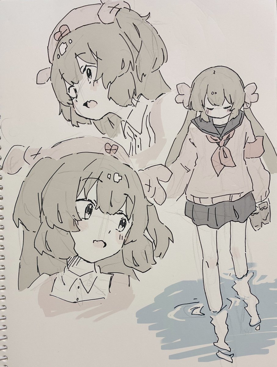 umamisui's tweet photo. パソコンが死にかけなのでアナログとスマホ https://t.co/SASpBNUt6E