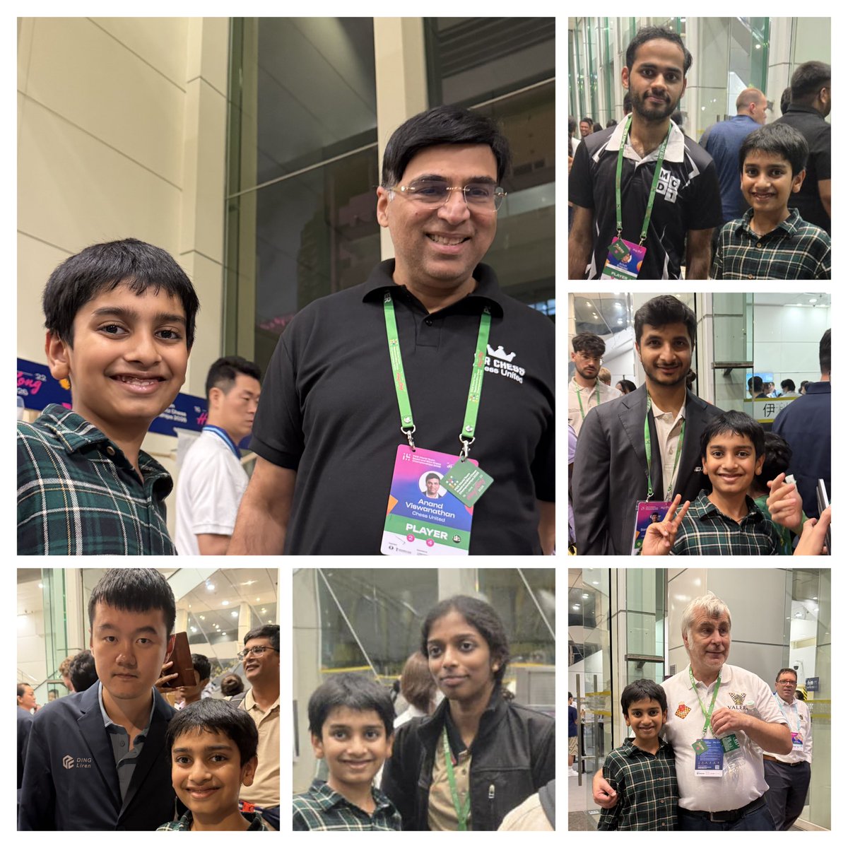 Prashant8285's tweet photo. Dream day!! Autographed all Legends of Chess ♟️ #FIDERapidBlitzTeams #HongKong #fide @FIDE_chess @ChessbaseIndia @chesscom https://t.co/QkedWTBjdX