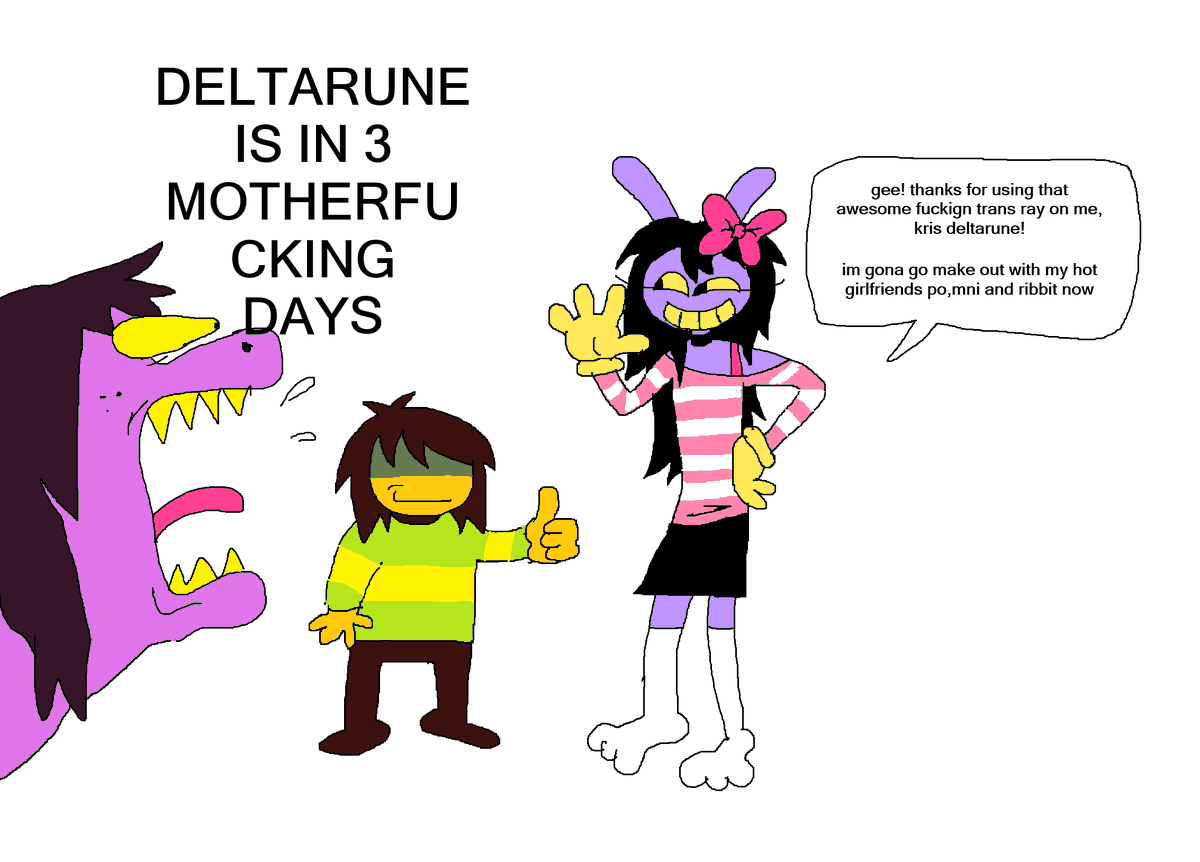 spamtennamike's tweet photo. hollyy shit
#deltarune #tadc #JAXLORE #3DAYS https://t.co/YdPxwc112Q