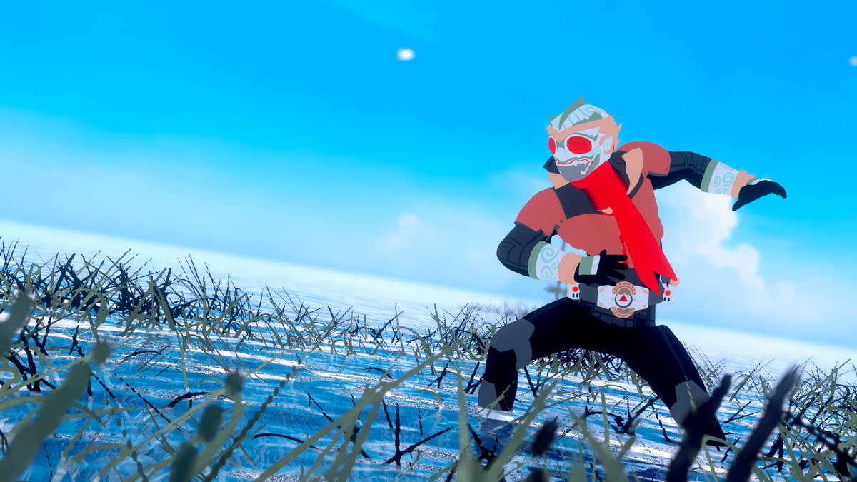 ratanak_45's tweet photo. Fight pose!

#tokusatsu #vtuber #vrchat https://t.co/o3NwXSZ06D