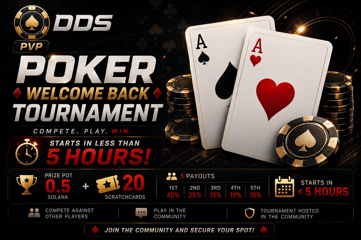 ODDSpvp's tweet photo. ⏳ FINAL COUNTDOWN — ODDS WELCOME BACK TOURNAMENT

Less than 5 hours left.

This is your last chance to enter before doors close.

💰 0.5 SOL Prize Pool

🏆 Top 5 players take rewards

👀ENTRY IS FREE

This isn’t just another tournament…
it’s where communities turn into competitors

You’re either inside the bracket… or watching it happen
No extensions No second chances.

If you’re joining, it’s now

➽ Secure your spot → https://t.co/qYoHg5eUiH