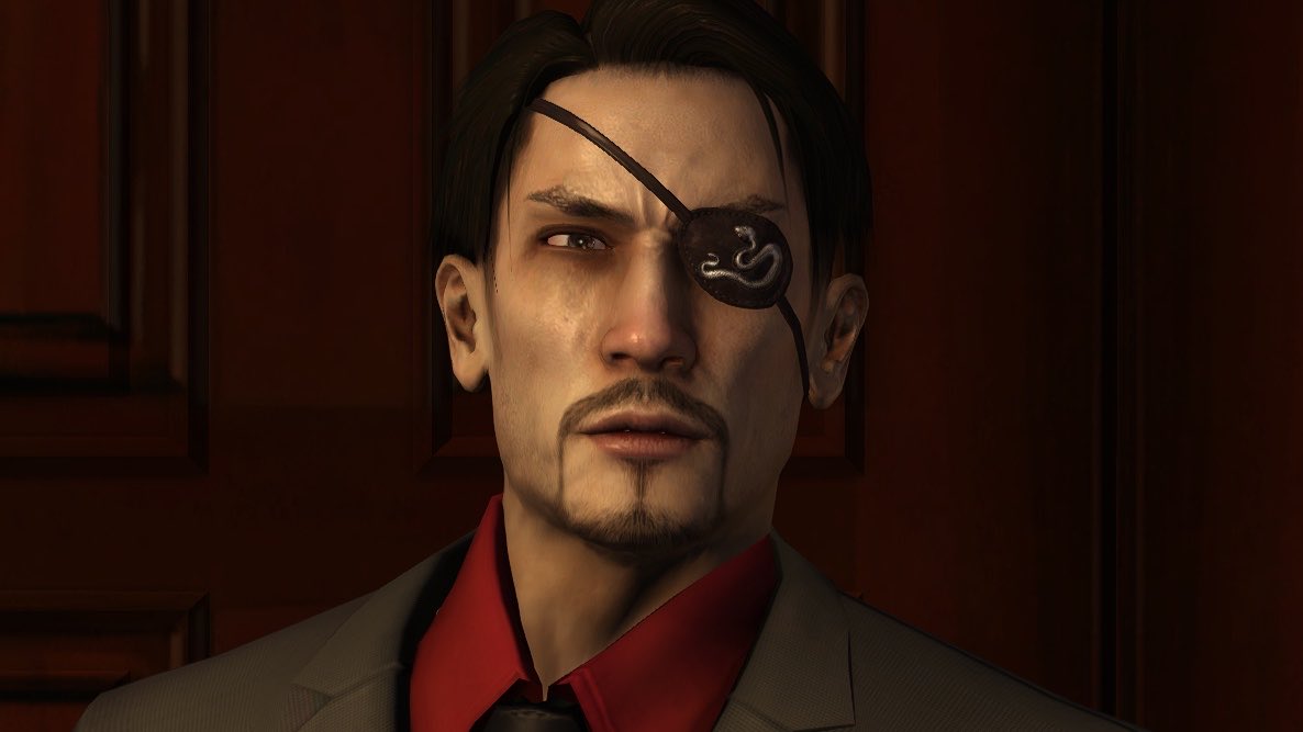 f1shboul's tweet photo. This has probably been said before but I really like how Majima looks in Yakuza 3.. Like idk I love how he looks like he just cried or sneezed I just love his little red nose https://t.co/siUqCX9tL6