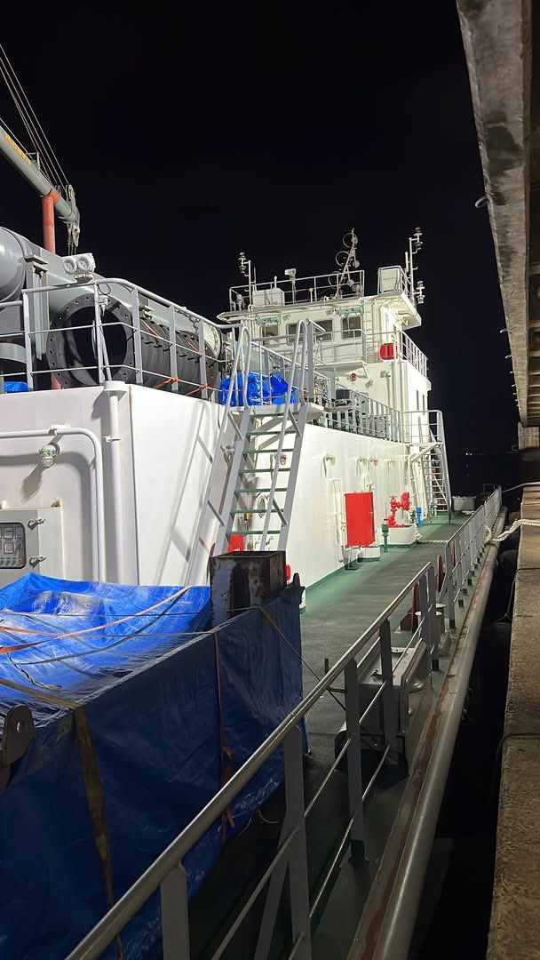 annpparaguay's tweet photo. HISTÓRICO ARRIBO DE LA DRAGA DRM-5 “PARAGUAY” AL PUERTO ANNP PILAR

La ANNP registra un hecho histórico con el arribo de la nueva Draga DRM-5 “Paraguay” al muelle de la Terminal Portuaria ANNP Pilar, la imponente ….

➕ℹ️🔗 https://t.co/22hoF9gRUM

#ANNP
#GobiernoDelParaguay https://t.co/cWrkF53l7V