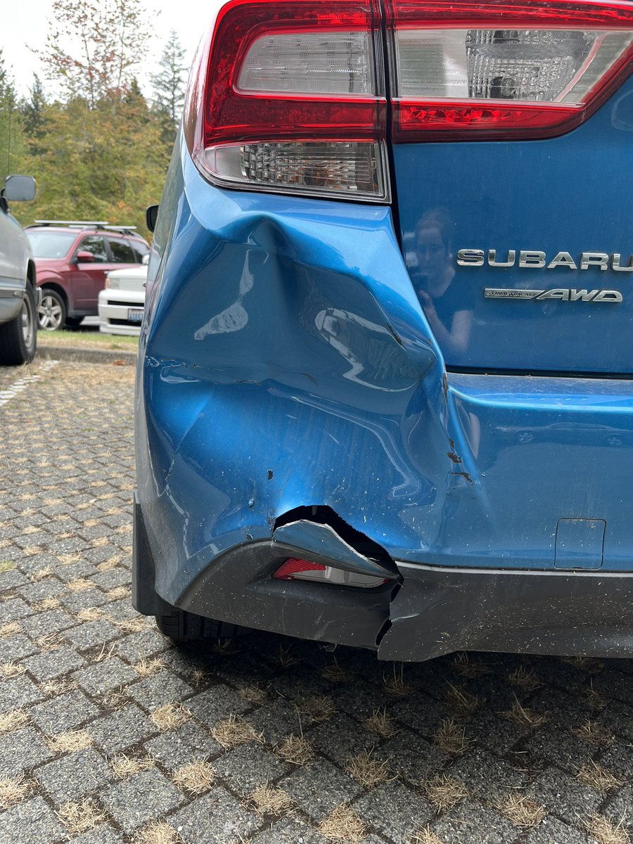 kelpweb's tweet photo. i did this after finding a russian auto shop youtube channel years ago lol the dent came out w boiling water + kicking https://t.co/Cspm8nsBxA