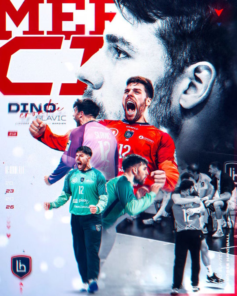 LimogesHandball's tweet photo. 𝐌𝐞𝐫𝐜𝐢 𝐃𝐢𝐧𝐨 🧱

À Limoges depuis la saison 2023-2024, Dino aura défendu les buts pendant trois saisons, compilant 713 arrêts en 108 matchs.

Le portier international croate rejoindra le HC Ohrid en Macédoine du Nord !

Bonne chance pour la suite de ton aventure Dino  👋 https://t.co/YpAANcXKPD