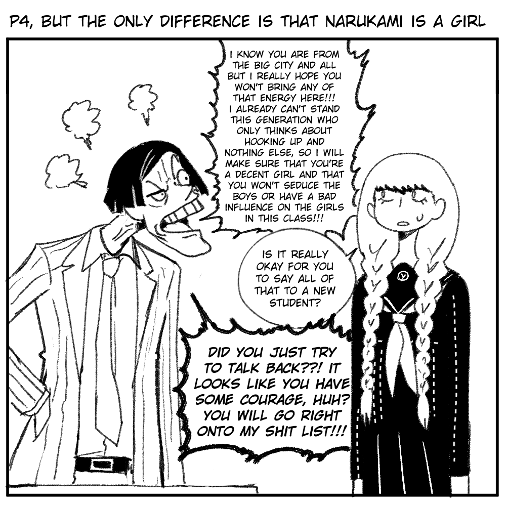 wanderjegson's tweet photo. Persona 4, but the only different is that Narukami is a girl (12) https://t.co/CJfZ5PE8Bw