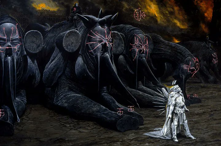 halcyonelement's tweet photo. @neosovietposter Wayne's artwork is incredible and it blows my mind that we still haven't seen it translated into film or television. An adaptation of God's Demon would be massive. https://t.co/AQCY3IvTwE