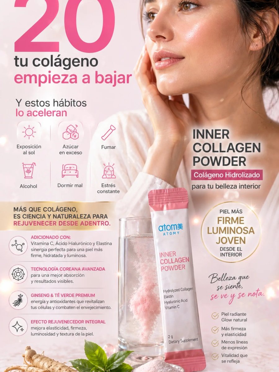 ExperienciAtomy's tweet photo. No solo tenemos Colágeno sino de los mejores. https://t.co/vDB8Dh5FzU